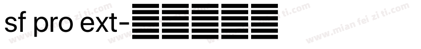 sf pro ext字体转换
